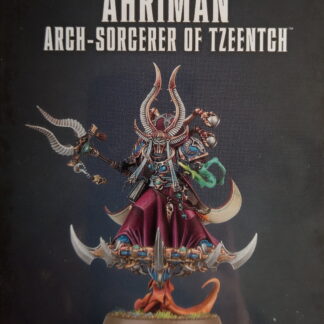 Model of Ahriman Arch-Sorcerer Of Tzeentch and leader of the Thousand Sons Chaos Space Marines