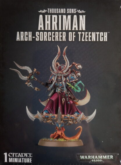 Model of Ahriman Arch-Sorcerer Of Tzeentch and leader of the Thousand Sons Chaos Space Marines
